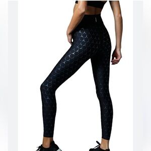 Ultracor Black and Iridescent Hypersonic Leggings | XXS